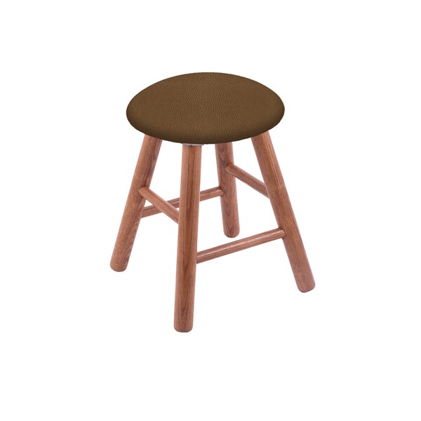 Oak Vanity Stool, Natural Finish, Canter Grey Seat